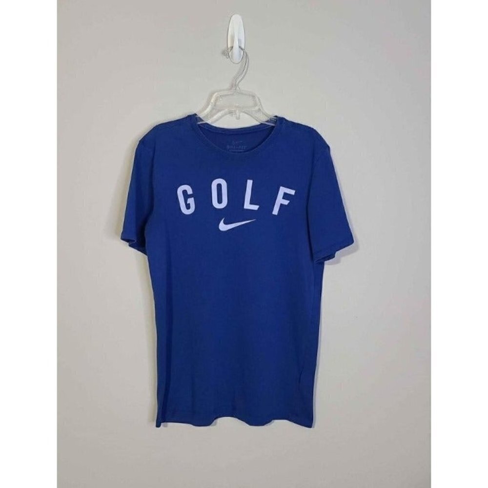Nike Dri-Fit Golf Blue Short Sleeve T-Shirt Size Small